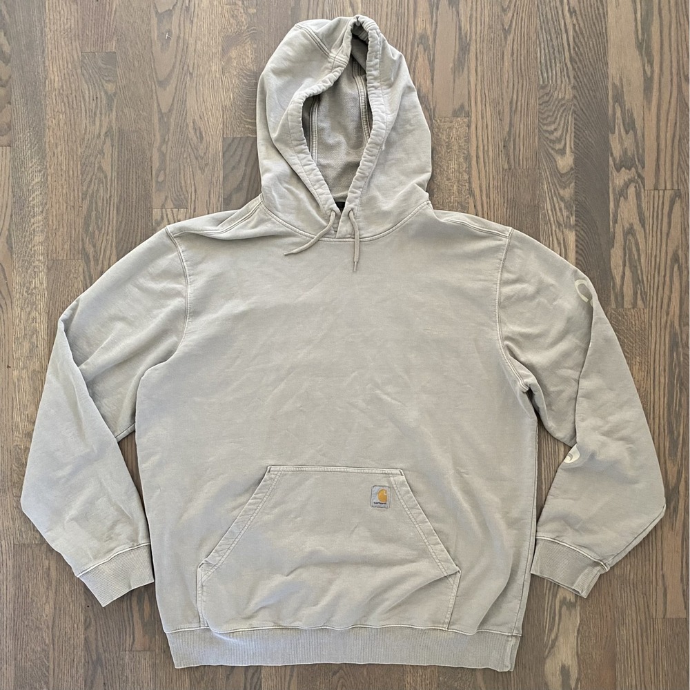 Carhartt Relaxed Fit Pullover Hoodie Size XL Men Gray